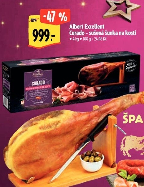 Šunka sušená na kosti Curado Albert Excellent