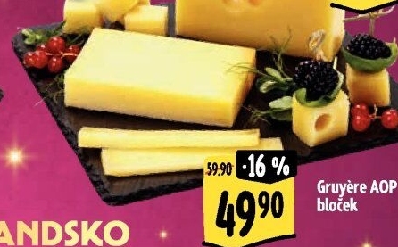 Sýr Gruyére švýcarský AOP 48%