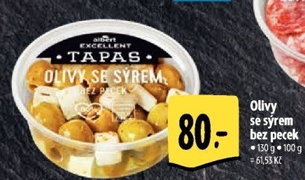Tapas Olivy se sýrem Albert Excellent
