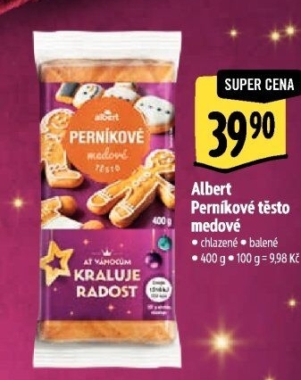 Těsto perníkové medové Albert