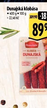 Dunajská klobása Albertovo uzenářství