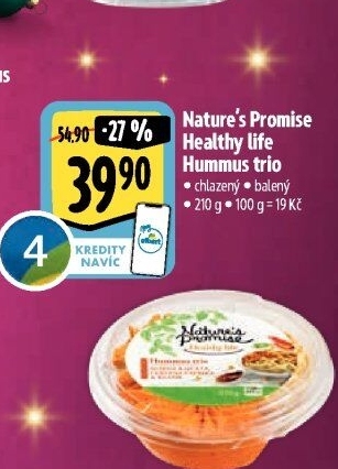 Hummus trio Healthy life Nature'