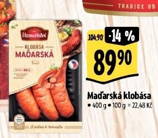 Maďarská klobása Albertovo uzenářství