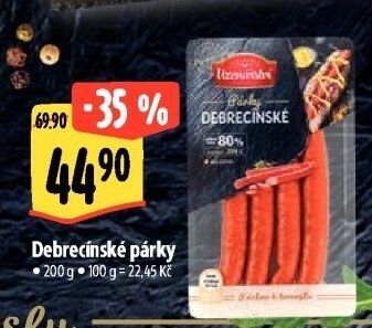 Párky debrecínské Albertovo uzenářství