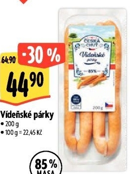 Párky vídeňské Česká chuť