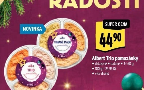 Pomazánky trio Albert