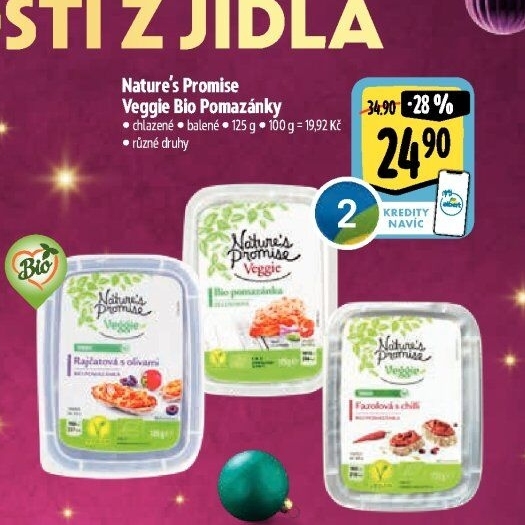 Pomazánky Veggie Bio Nature'