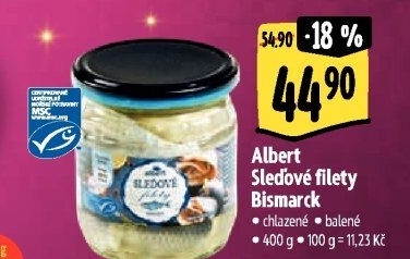 Sleď filety Bismarck Albert