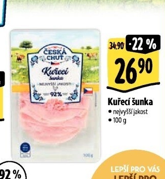 Šunka kuřecí nejvyšší jakosti Česká chuť