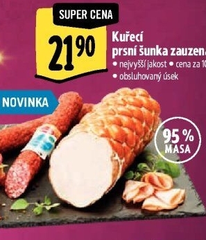 Šunka kuřecí prsní zauzená nejvyšší jakosti