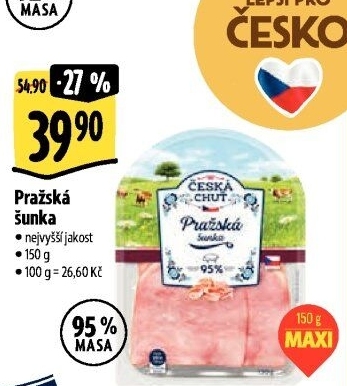 Šunka pražská nejvyšší jakosti Česká chuť