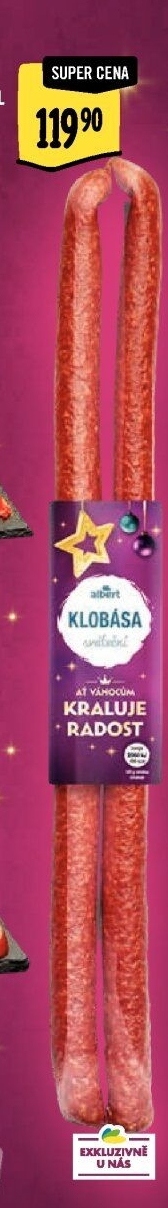 Sváteční klobása Albert