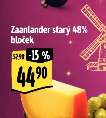 Sýr Zaanlander starý 48 %