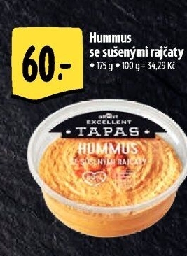 Tapas Hummus se sušenými rajčaty Albert Excellent