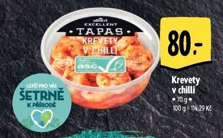 Tapas Krevety v chilli Albert Excellent