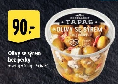 Tapas Olivy se sýrem Albert Excellent