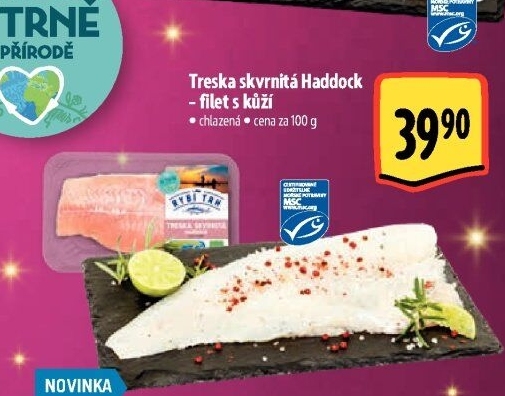 Treska skvrnitá Haddock filet Albert
