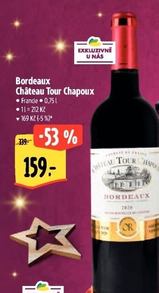 Víno Bordeaux Chateau Tour Chapoux