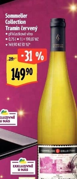 Víno Tramín červený Sommelier Collection - přívlastkové