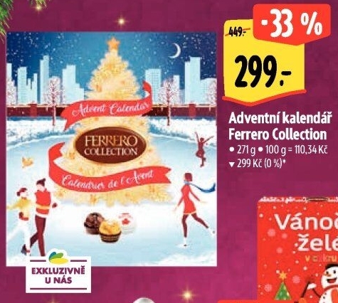 Adventní kalendář Ferrero