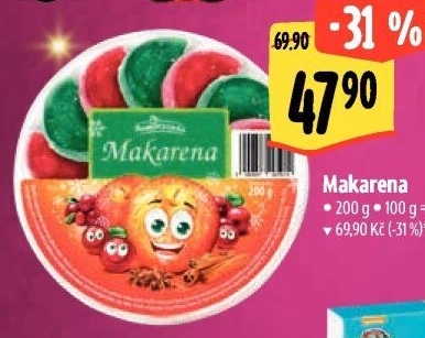 Bonbony želé ovocné Makarena