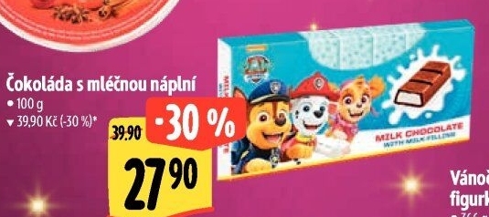 Čokoládky Tlapková patrola Paw Patrol