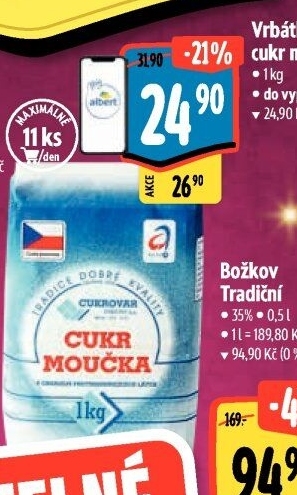 Cukr moučka Cukrovar Vrbátky