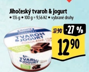 Dezert tvaroh s jogurtem jihočeský Madeta