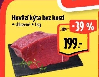 Hovězí kýta zadní bez kosti