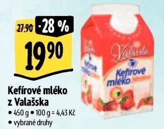Kefírové mléko ochucené Mlékárna Valašské Meziříčí