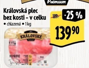 Královská vepřová plec bez kosti Premium Albert