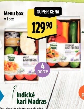 Menu box Indické kari Madras Albert