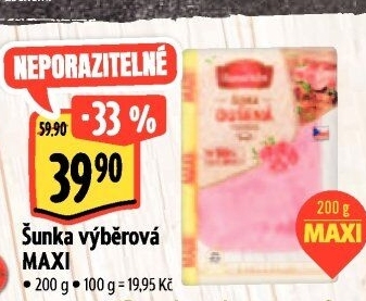 Šunka výběrová dušená Albertovo uzenářství