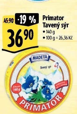 Sýr tavený Primátor Madeta