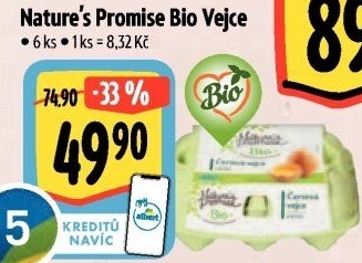 Vejce bio Nature'