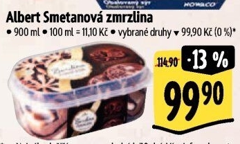 Zmrzlina ve vaničce Albert