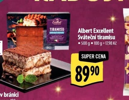 Albert Excellent Sváteční tiramisu