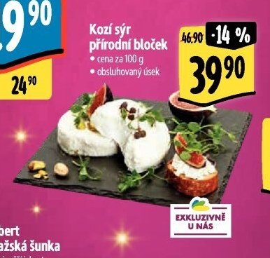Kozí sýr přírodní bloček