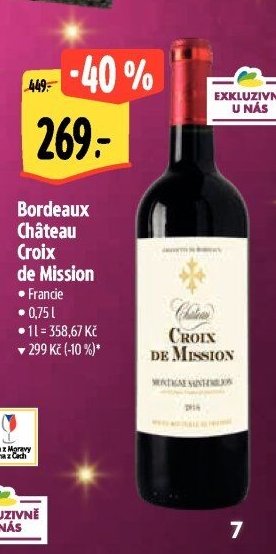 Bordeaux Château Croix de Mission