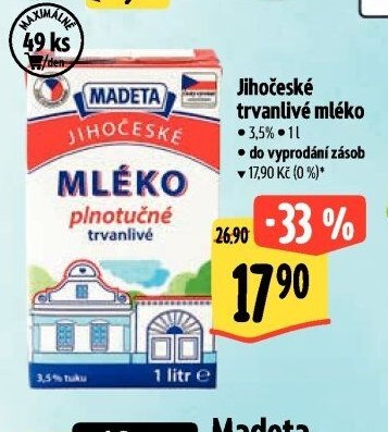 Jihočeské trvanlivé mléko