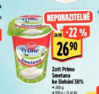 Zott Primo Smetana ke šlehání 30%