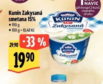 Kunín Zakysaná smetana 15%