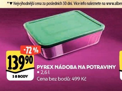 PYREX NÁDOBA NA POTRAVINY 2,6 l