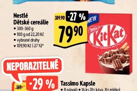 Nestlé Dětské cereálie