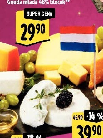 Gouda mladá 48% bloček**