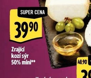 Zrající kozí sýr 50% mini**