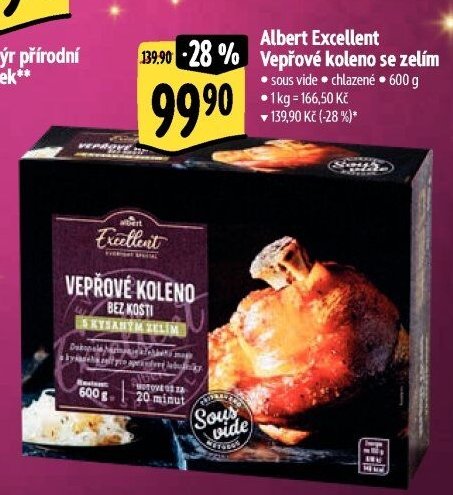 Albert Excellent Vepřové koleno se zelím