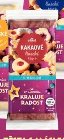 Albert Kakaové linecké těsto s máslem