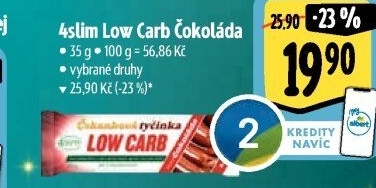 Čekanková tyčinka Low carb 4Slim