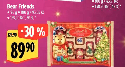 Čokoládový mini medvídek Lindt